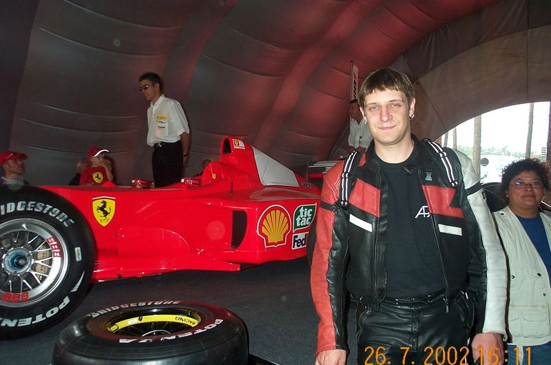 Christian vor Ferrari